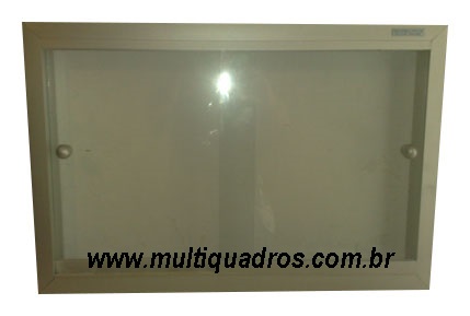 Quadro Branco com Porta de Vidro de Correr